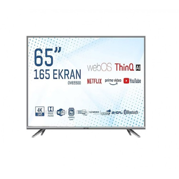 Onvo OV65500 4K Ultra HD 65" 165 Ekran Uydu Alıcılı WEBOS LED TV