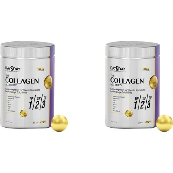 DAY2DAY Collagen All Body Tip 1-2-3 300 gr 2 Kutu