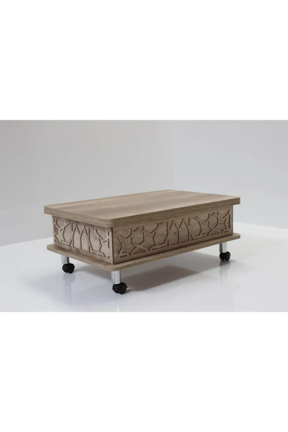 kolexonline Akıllı Sihirli Sehpa 3 Kadameli Tekerli Alaska - Resim 3