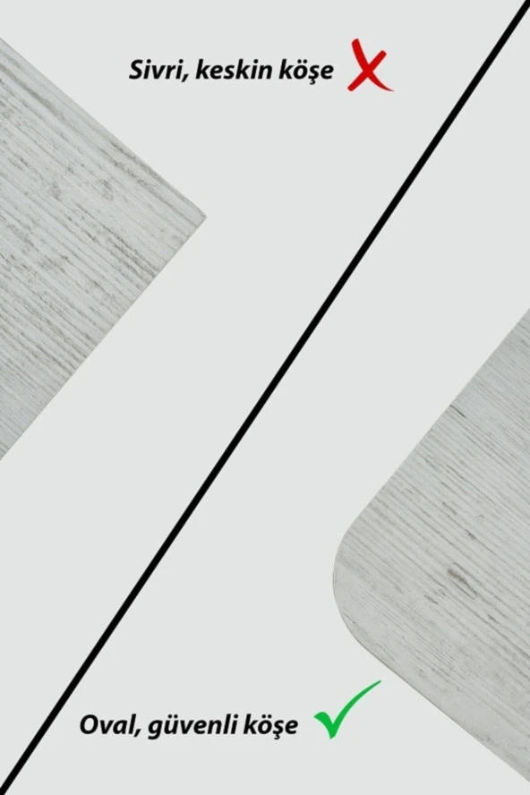 kolexonline Desensiz 3 Kademeli Tekerli Akıllı Sihirli Sehpa Antik Beyaz Renk - Resim 5