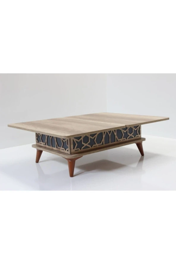 kolexonline Akıllı Sihirli Sehpa 3 Kadameli Ayaklı Alaska Mavi - Resim 4