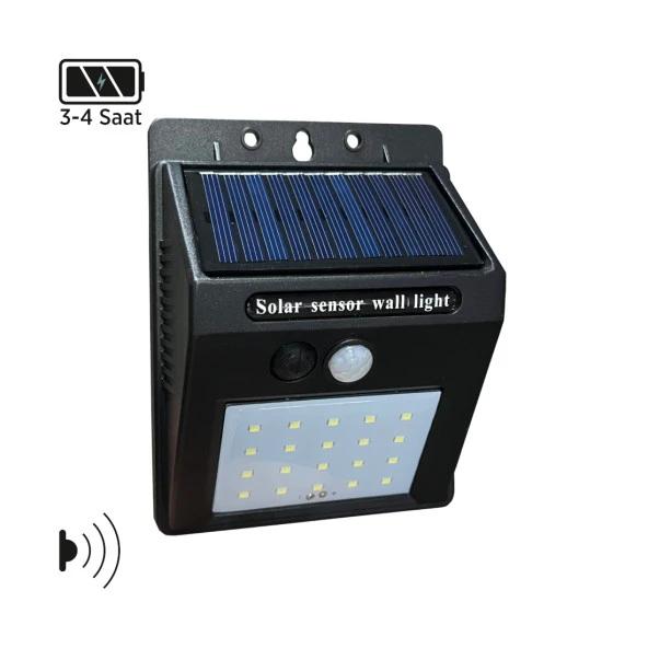 Maxled MX-9000 15W Sensörlü Solar Led Aplik 6500K