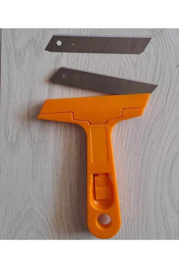 Depolife Cam Ocak Kazıma Bıçak Seti 100mm Kalıntı Temizleme Sıyırma Aleti Profesyonel 12 Adet Yedekli - 2