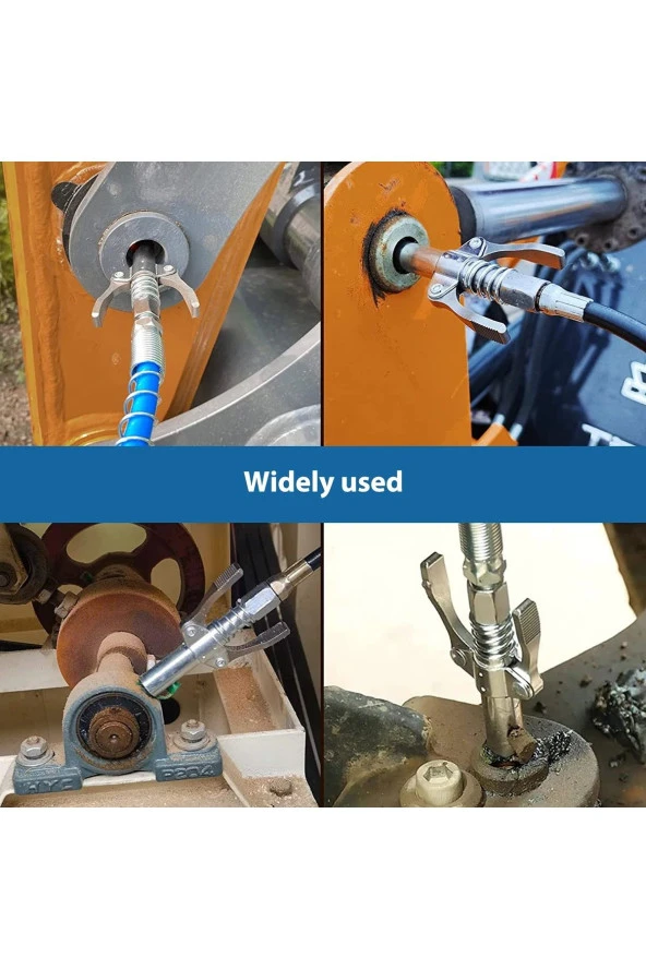 Depolife Mandallı Kilitlemeli Gres Pompası Kelebek Gres Yağı Basma Doldurma Tabancası - 2