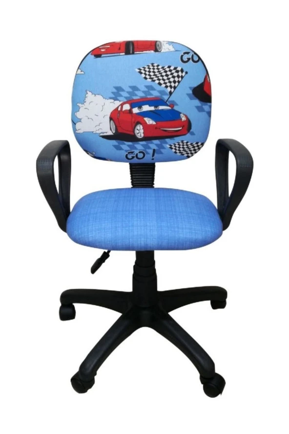 Çocuk Oyun Faaliyet Ofis Sandalyesi Koltuğu Arabalı - 2