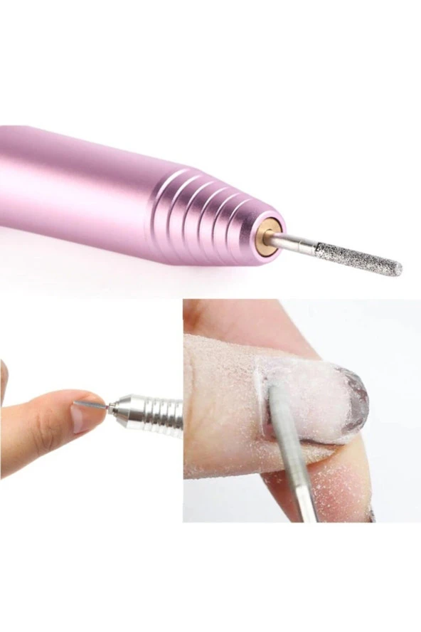 42 Parça Protez Tırnak Kuru Manikür Freze Ucu Seti Temizleme Parlatma Manikür Pedikür Uç Seti Keçeli - 3