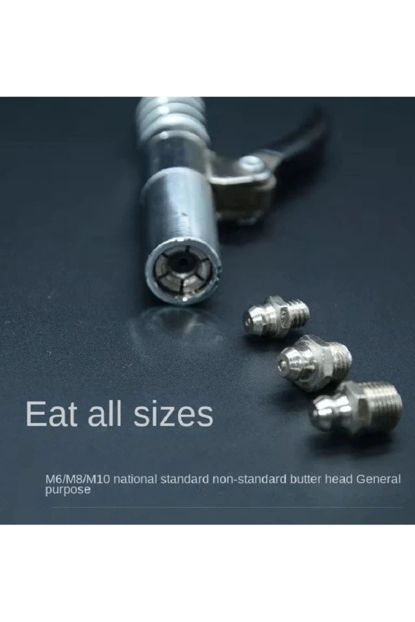 Depolife Mandallı Kilitlemeli Gres Pompası Kelebek Gres Yağı Basma Doldurma Tabancası - 3