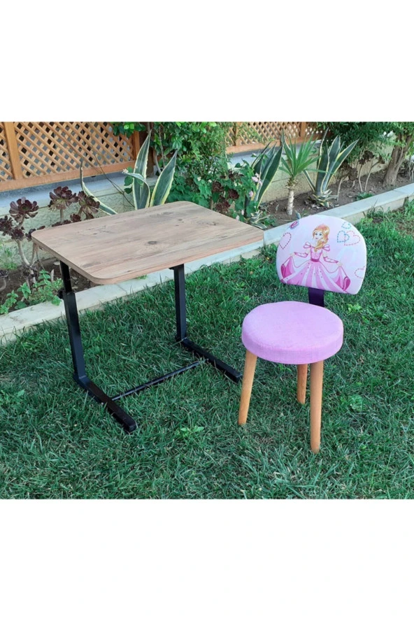Depolife Prenses Sindirella Desenli Ilk Okul Çocuk Ders Çalışma Faliyet Sandalye Masa Takımı Çocuk Odası Seti