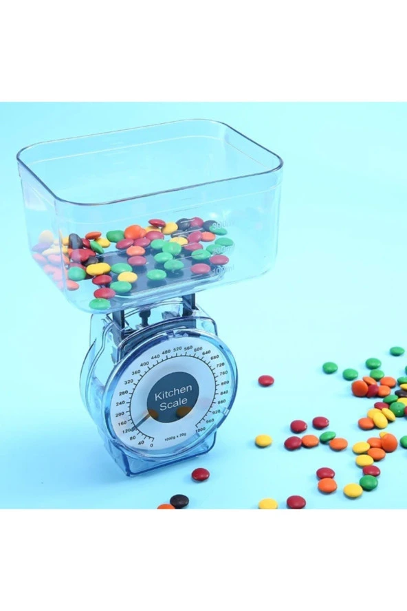 Depolife 1 Kg Hassas Mekanik Mutfak Tartısı Gıda Litre Ölçer Dara Ölçekli Hassas Terazi Mekanik Tartı Kantar