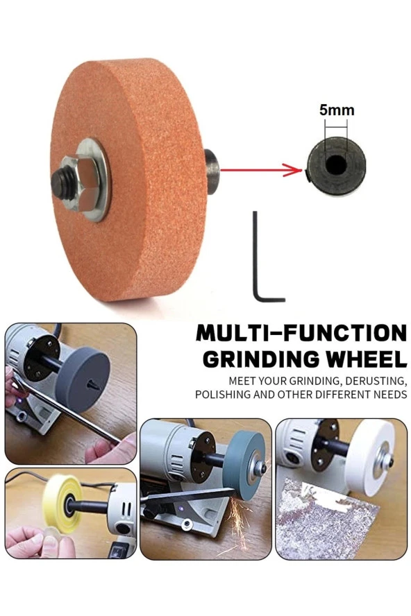 5mm Motor Mili Için Bileme Taşı Ve Kaplin Motoru Bileme Makinesine Dönüştürme Seti Bıçak Satır