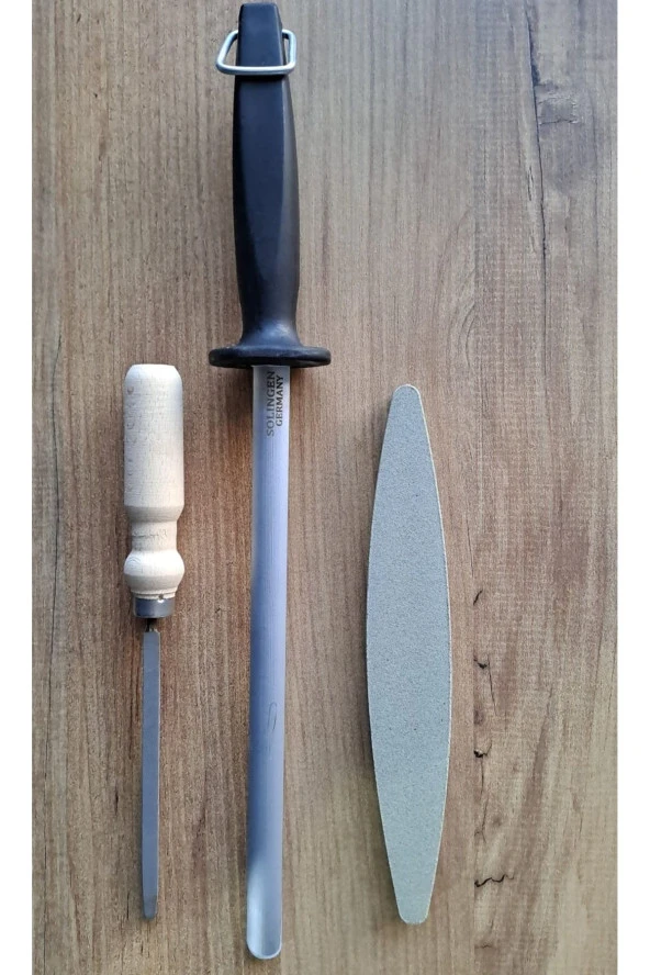 Depolife masat eğe bileme taşı 3lü set bıçak satır nacak balta bileme seti - 2