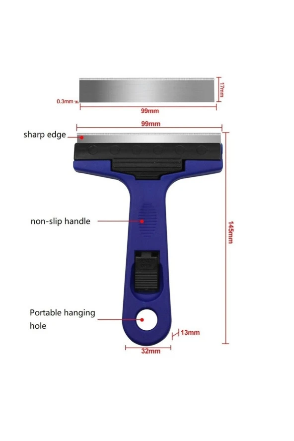 Depolife Çok Fonksiyonlu Cam Seramik Ocak Kazıyıcı Temizleyici Sökücü Spatula Ev Aletleri Mutfak Fırın Fayans