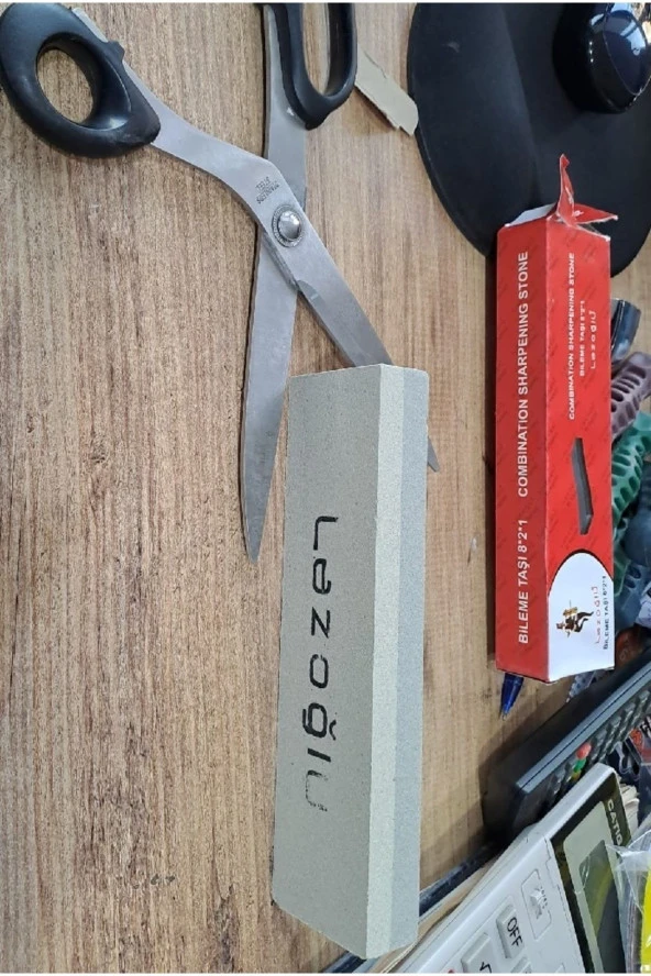 Depolife Bileme Taşı Çift Kumlu Bıçak Satır Nacak Balta Bileme Taşı 20cm - 2