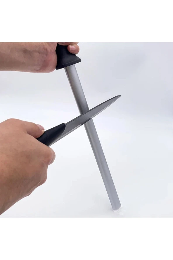 Bıçak Satır Nacak Bileme Yassı Masat Paslanmaz Krom Oval 37cm - 3