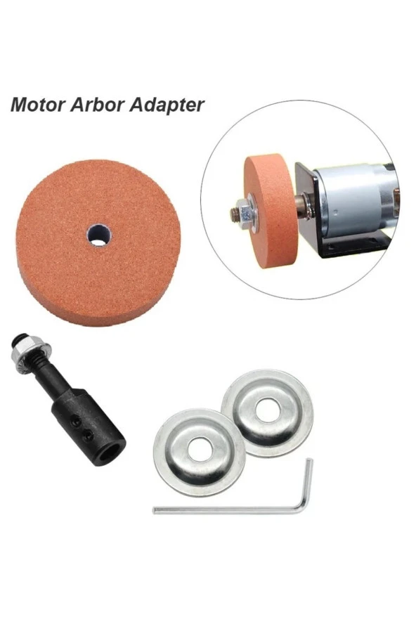 Depolife 8mm motor mili için bileme taşı ve kaplin motoru bileme makinesine dönüştürme seti bıçak satır - 3