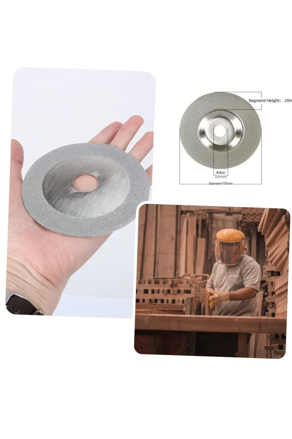 Depolife 100mm elmaslı bileme diski bıçak satır makas bileme diski hassas metal mermer cam zımparalama - 3