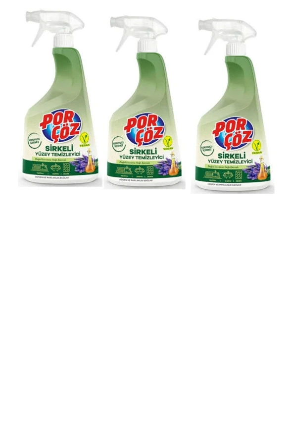 Porçöz Sirkeli Yüzey Temizleyici X3 Adet