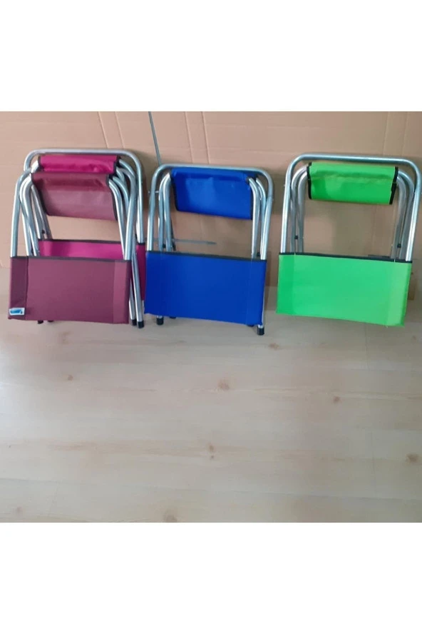 Depolife Katlanır Balıkçı Taburesi Piknik Deniz Plaj Doğa Araç Bagajı Için Ideal Sırt Dayanmalı