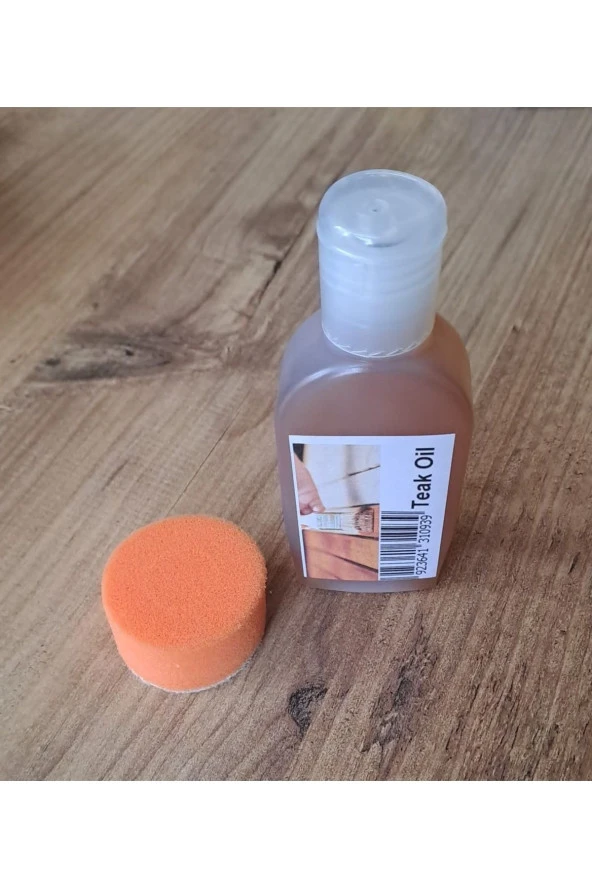 Depolife Ahşap Koruyucu Tik Yağı ( Teak Oil Protect ) 100ml Ve Uygulama Süngeri Renksiz - 2