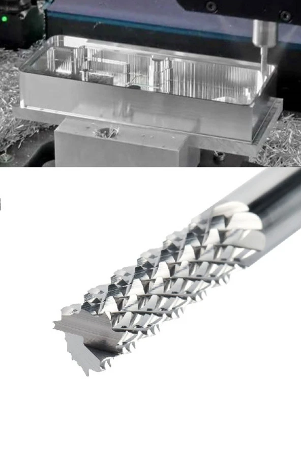 Depolife Carbide Yönlendirici 2.4 Mm 2.0 Mm Bit End Mill Freze Cnc Karbür Ucu Kesici Ahşap Ve Alüminyum M - Resim 3