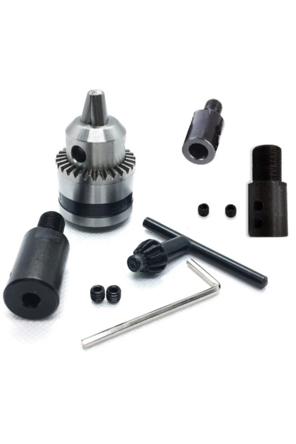 Depolife 10mm Mandren Otomatik Mandrel Okul Proje Ödev Hobi Uygulama 5mm-8mm-10mm Motora Bağlama Kaplin