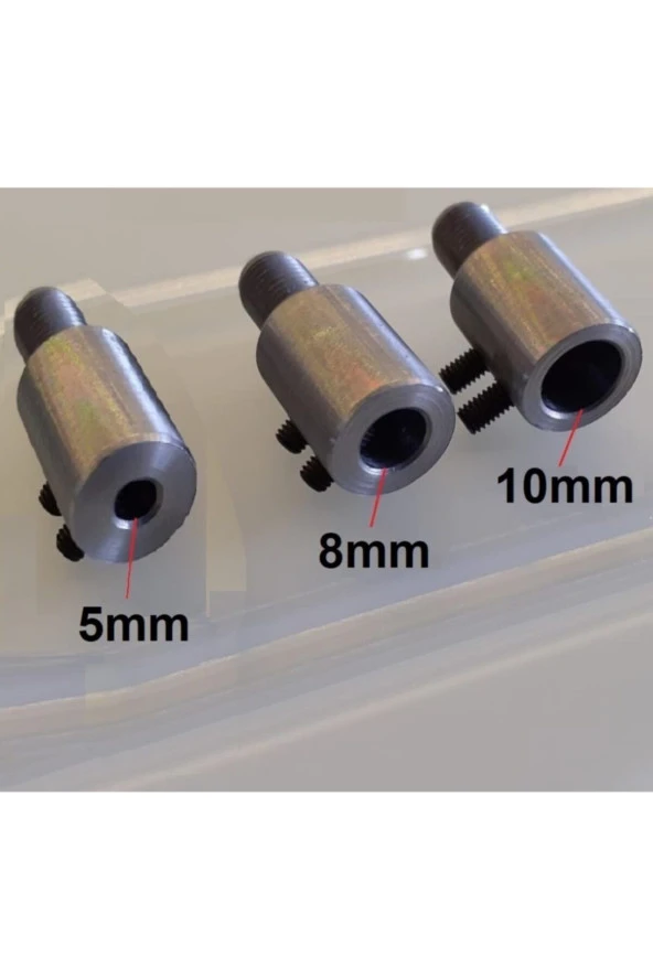 Depolife 3/8mm Kaplin Vida Seti Okul Proje Ödev Hobi Uygulama Motor Mandren Için 5mm-8mm-10mm Mil 3 Adet - 2
