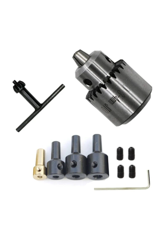 Depolife Motor Için Anahtar Sıkmalı Mini Mandrel 4mm Mandren Üniversal Okul Proje Ödev Hobi 3.2mm 4mm 5mm 6mm