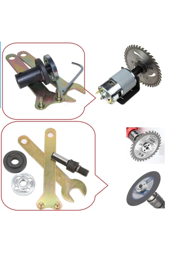 5mm Motor Kaplini Ve Matkap Için 2li Disk Bağlama Adaptör Aparat Seti Okul Proje Ödev Uygulama Arge