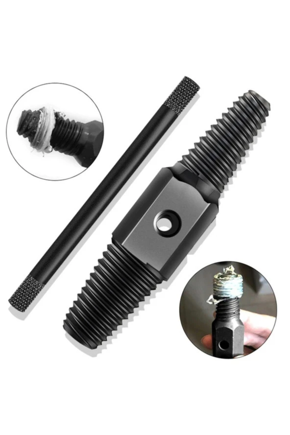 Depolife Hasarlı Kırık Musluk Batarya Çıkarma Aleti Kör Yuva Düzeltme Hazırlama Aparatı Kollu Karbon Uç