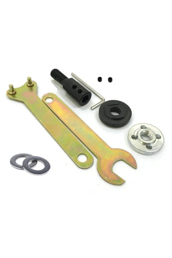 Depolife 8mm Motor Mili Için Bağlantı Şaftı Somunlu Anahtarlı Kaplin Seti Disk Bağlama Adaptörü Okul Proje