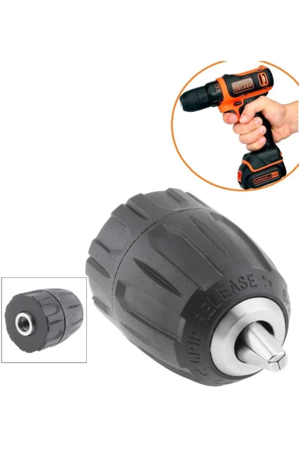 Depolife Şarjlı Matkap Uyumlu Mandren 1-10mm 3-8mm Profesyonel Kullanım Otomatik Anahtarsız Süpra Mandren ürün görseli