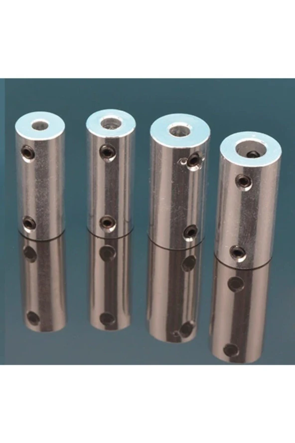 Depolife Cnc Motor Şaftı Çoğaltıcı 3mm 4mm 5mm 6mm Şaft Kaplini 4lü Bağlantı Elemanı Okul Proje Ödev Uygulama - 2