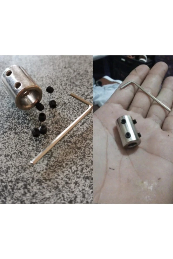 Depolife Cnc Motor Şaftı Çoğaltıcı 5-8mm 6-8mm 8-8mm Şaft Kaplini 3lü Bağlantı Elemanı Okul Proje Uygulama - 2