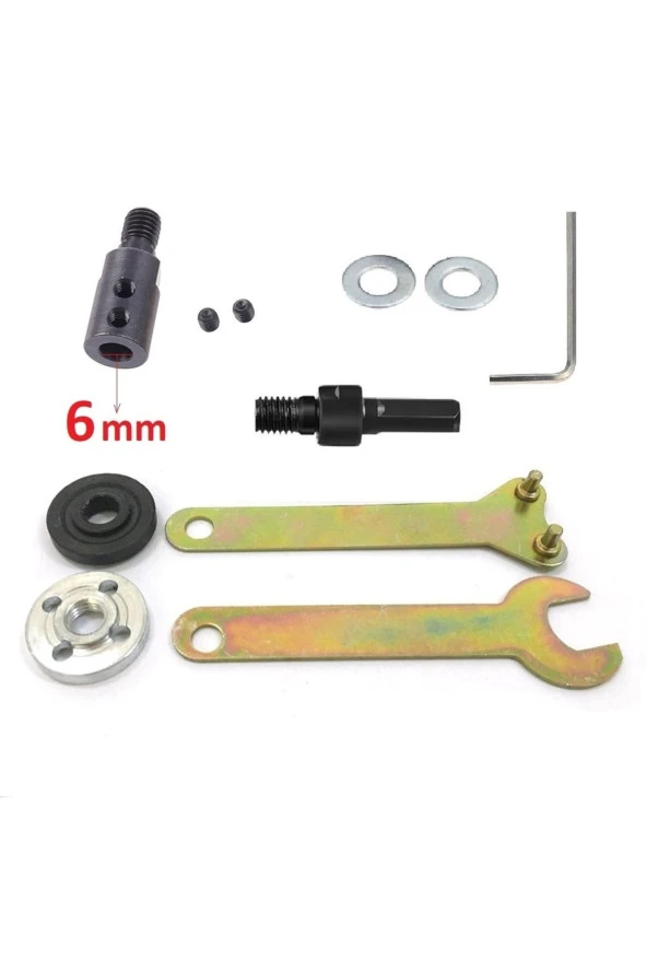 Depolife 6mm Motor Kaplini Ve Matkap Için 2li Disk Bağlama Adaptör Aparat Seti Okul Proje Ödev Uygulama Arge - 3