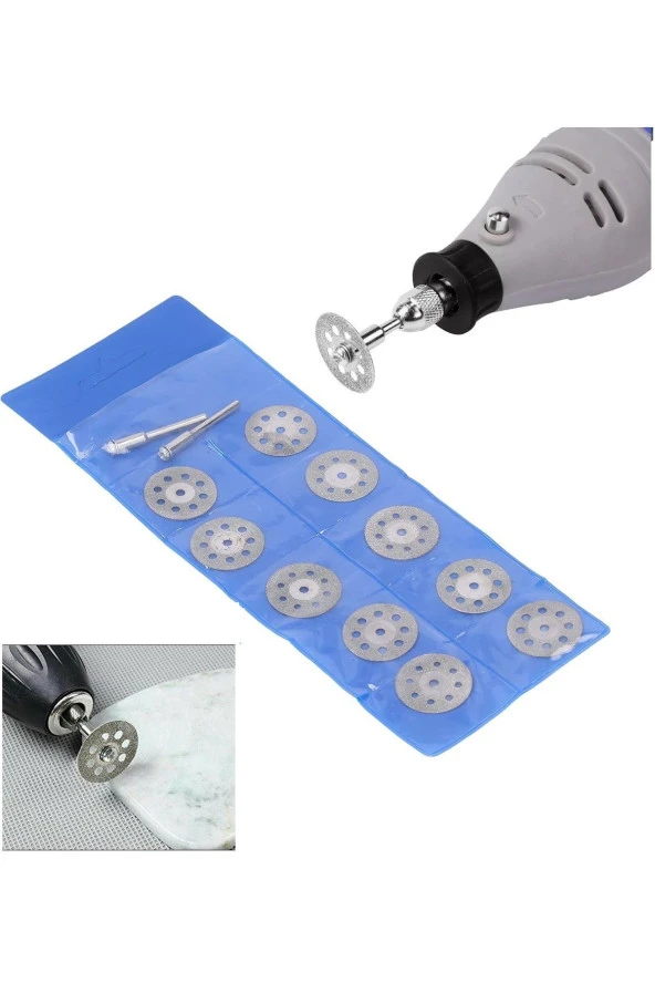 Depolife turbo Delikli Elmas mini Daire Testere bıçakları 10lu cam metaal fayans Kesme Diski