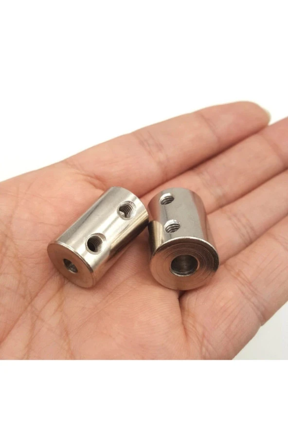 Depolife Cnc Motor Şaftı Çoğaltıcı 5-8mm 6-8mm 8-8mm Şaft Kaplini 3lü Bağlantı Elemanı Okul Proje Uygulama - 3