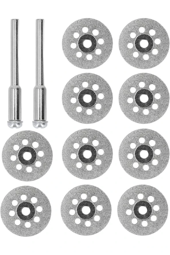Depolife turbo Delikli Elmas mini Daire Testere bıçakları 10lu cam metaal fayans Kesme Diski - 2