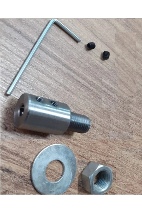 3/8mm Kaplin Vida Seti Okul Proje Ödev Hobi Uygulama 6mm Motor Mili Için Mandren Adaptör - 2