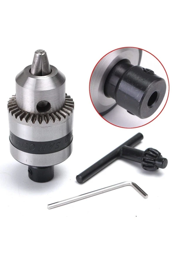 3/8mm Kaplin Vida Seti Okul Proje Ödev Hobi Uygulama 6mm Motor Mili Için Mandren Adaptör - 3