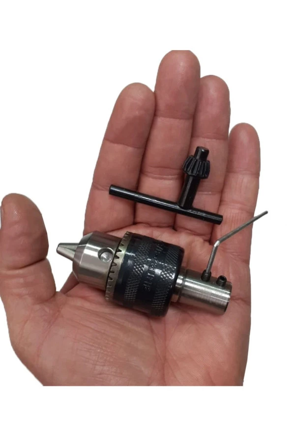 Depolife Motor Için 13mm Mandren Ve 5mm Kaplin Adaptör Seti Okul Proje Ödev Hobi Uygulama