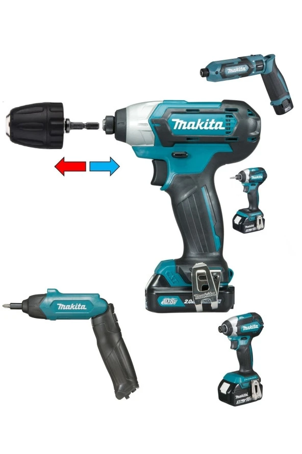 Makita Td022dse Td0101f 6722d 6723dw Td090dwe Td090dwex1 Dtw285rfe Akülü Şarjlı Matkap Için