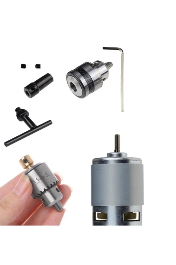 Depolife Motor Için Otomatik Mini Mandrel El Sıkmalı 3 Çeneli Mandren Anahtar Sıkmalı Güçlü Mini Mıcromot - 2