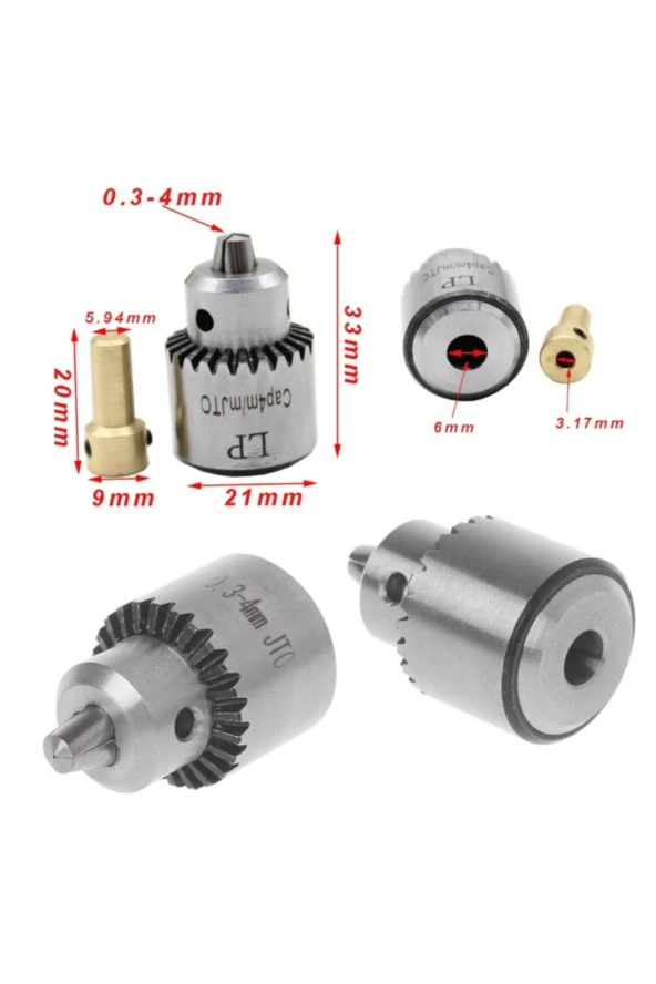 Depolife Motor Için Otomatik Mini Mandrel El Sıkmalı 3 Çeneli Mandren Anahtar Sıkmalı Güçlü Mini Mıcromot - 3