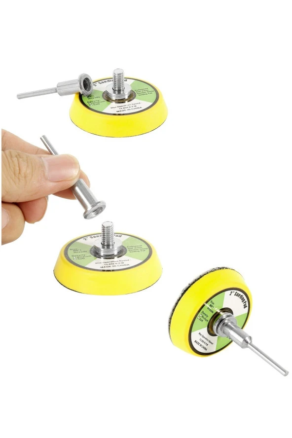 Depolife Dremel Tarzı Mini Kalıpcı Vız Vız Lar Için 5cm Zımpara Pedi Cırtlı 50mm Zımpara Tabanı (ZIMPARASIZ) - 2