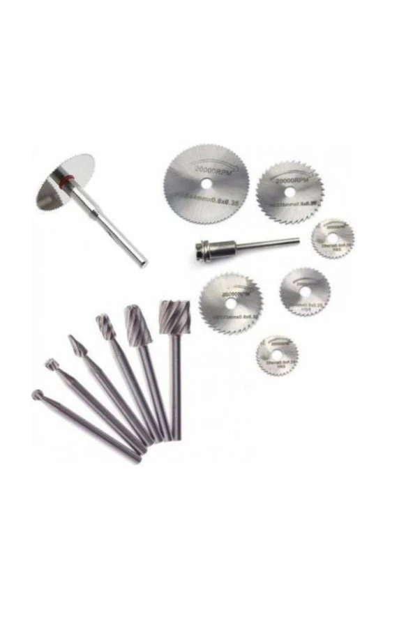 Depolife 14lü Dremel Proxxon Cihazlar Için Kesici Ahşap Oyma Mini Kesici Hobi Seti