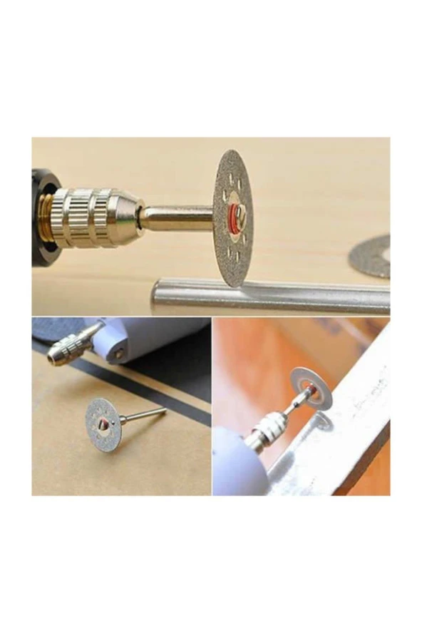 Depolife 10 Lu Dremel Proxxon Için Ahşap Metal Cam Kesme Mini Disk Seti - 3