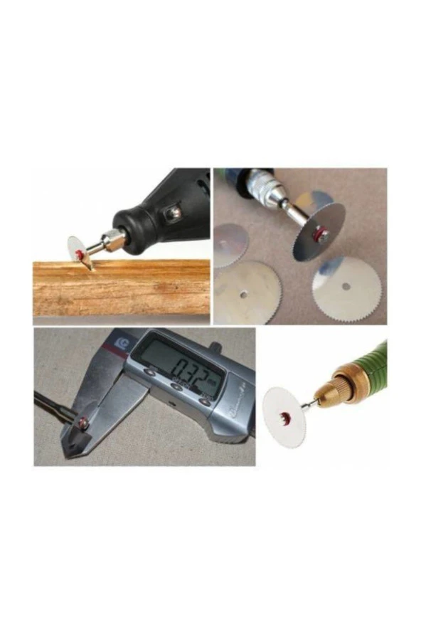 Depolife 14lü Dremel Proxxon Cihazlar Için Kesici Ahşap Oyma Mini Kesici Hobi Seti - 3