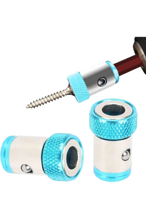 Manyetik mıknatıslama halkası Manyetik Vida Tutucu  hex 1/4 ph pz yıldız matkap ucu için güçlü 2li
