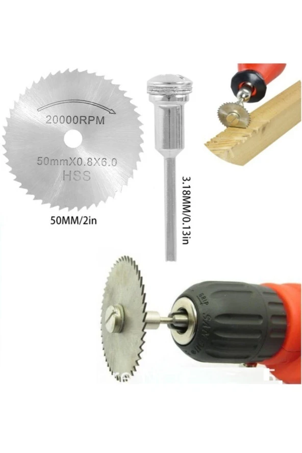 Depolife Dremel Benzeri Vız Vız Makinaları Için Kesici Mini Disk Seti Tel Fırça Kum Zımpara 20 Parça - 3