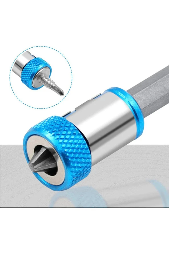 Depolife Manyetik mıknatıslama halkası Manyetik Vida Tutucu  hex 1/4 ph pz yıldız matkap ucu için güçlü 2li - Resim 2